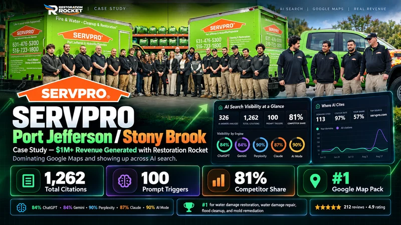 SERVPRO Port Jefferson / Stony Brook case-study proof