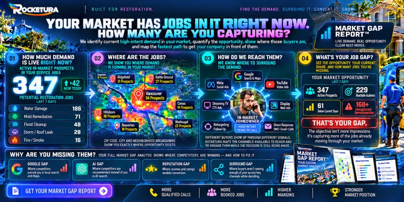 Market Gap Report — competitor intelligence, local visibility, AI visibility and next moves